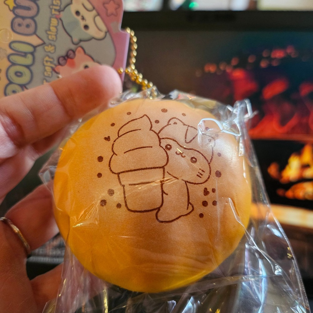 Poli Squishies Sugar Bun Hamster Squishy Ice Cream Bread Slow Rising New NIP